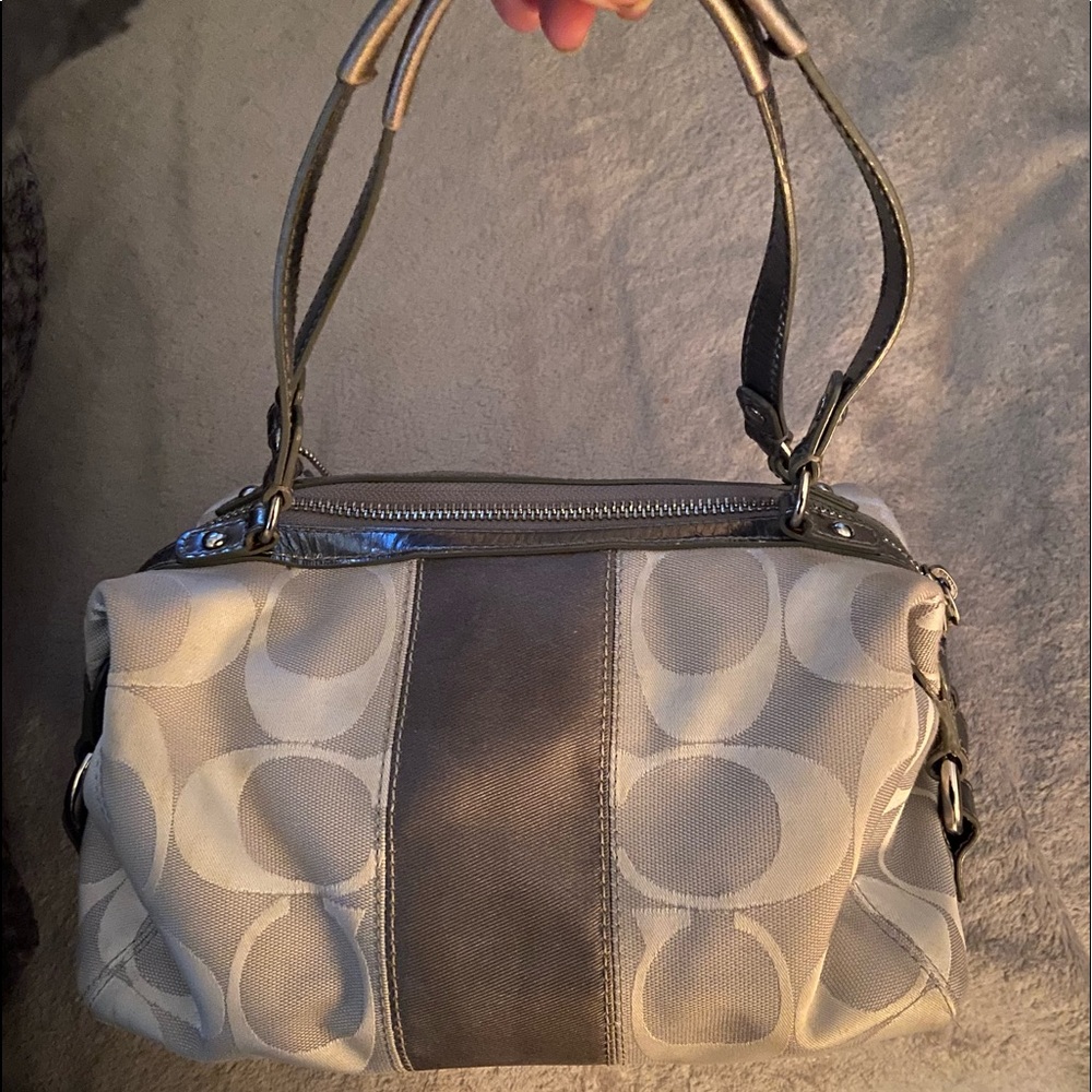 Silver discontinued Coach purse